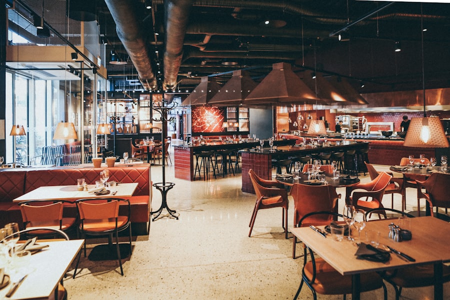 Warm lively ambiance at 888 Korean BBQ where the menu is served